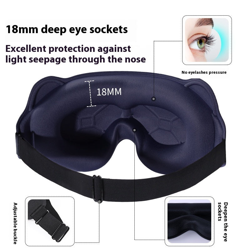 3D Eye Mask with Memory Foam
